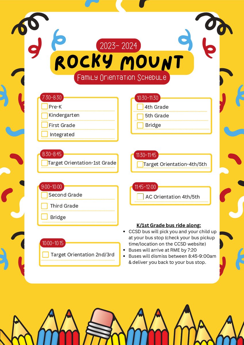 RockyMountElem's tweet photo. Save the date! Family Orientation is July 28th! @RockyMountElem https://t.co/gCDeqpo74R