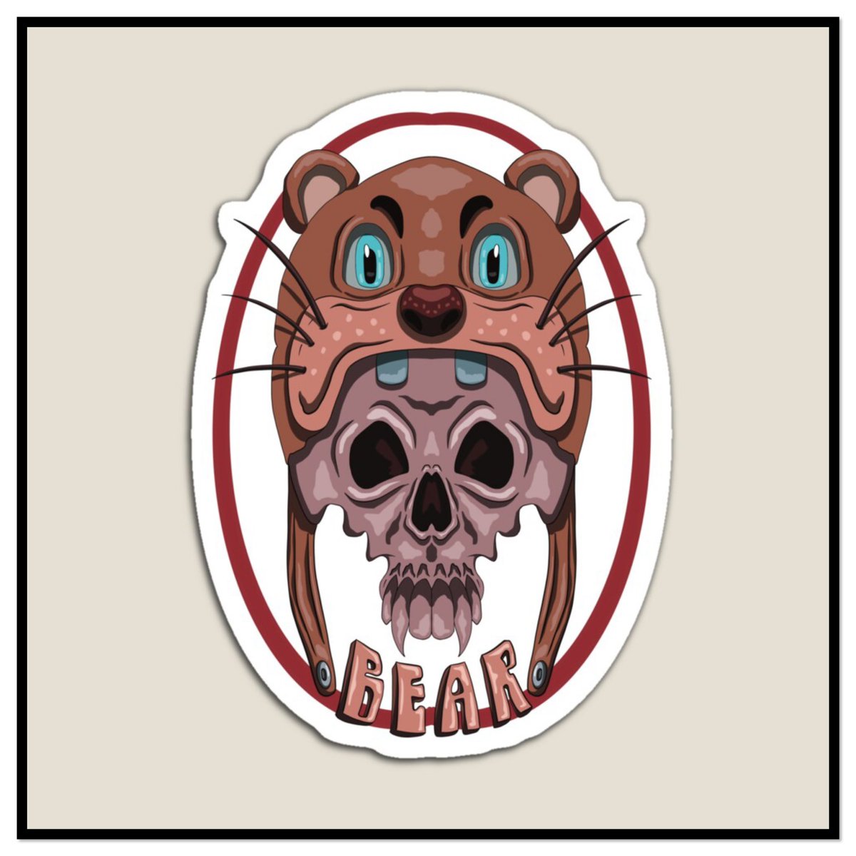 A skull demon wearing a cute bear 
Get my art printed on awesome products. Support me at Redbubble #RBandME:  redbubble.com/i/magnet/A-sku… #findyourthing #redbubble #REDBUBBLEMARKETING #redbubbleartist #redbubbleshop <a href="/redbubble/">Redbubble</a>