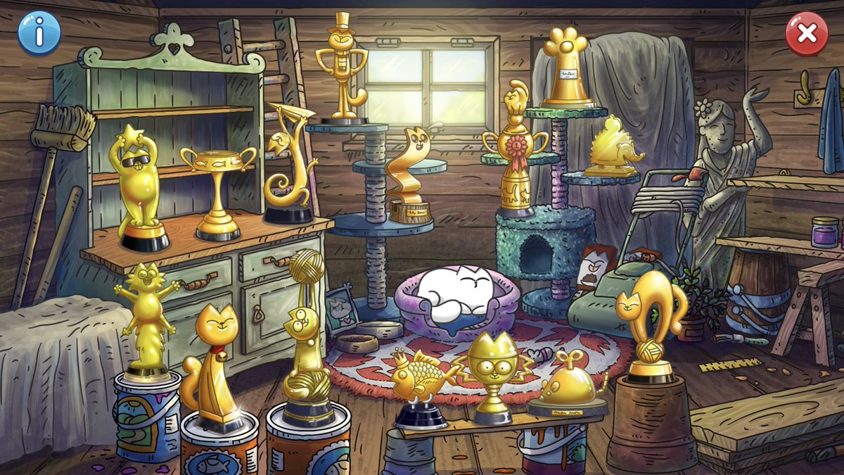 ⁦<a href="/SimonsCat/">Simon's Cat 🐾</a>⁩ a special day today. As I helped Teddy get fish, I completed the last award in the trophy den. Playing story time every day finally got me here as well as having Chloe,Teddy and Kitten in the Diamond League. Thanks Tactile games.