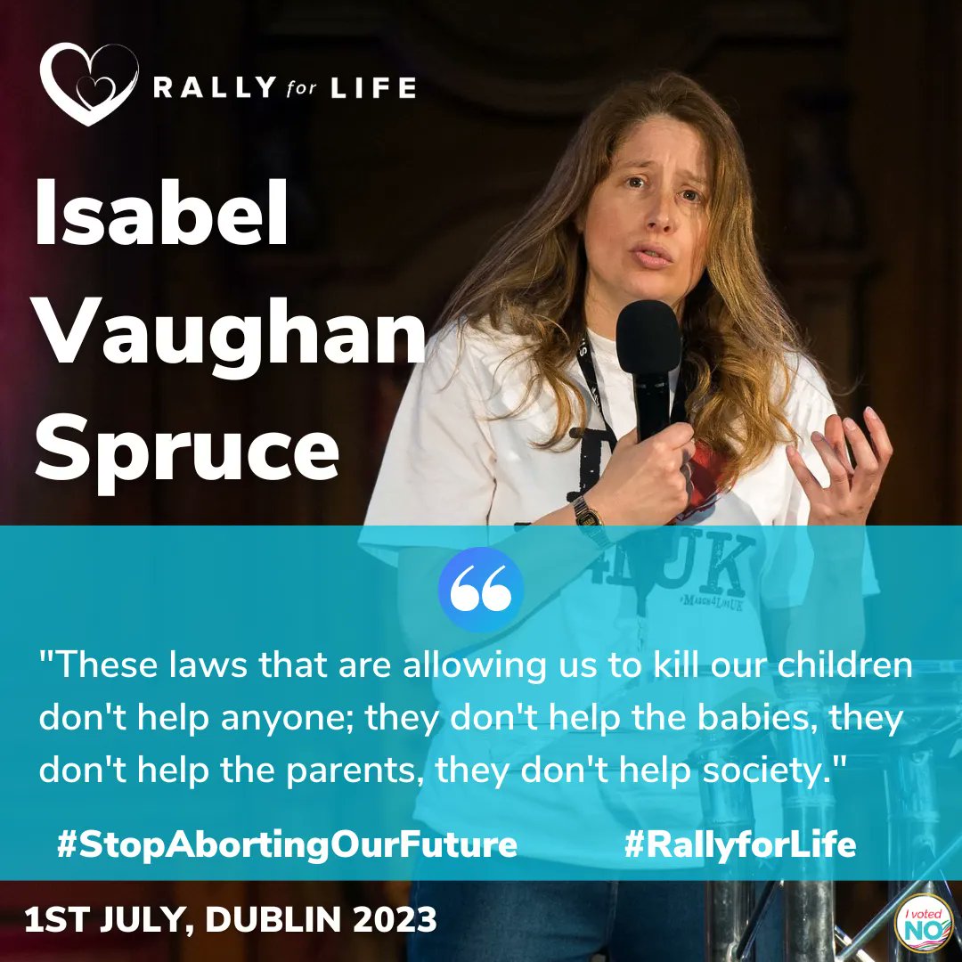 Abortion laws 'don't help anyone' says Isabel Vaughan-Spruce

Isabel has been an inspiration when it comes to her witness and advocacy for the unborn. COME to the Rally for Life THIS SATURDAY at 1pm in Parnell Sq. and see Isabel!

#StopAbortingOurFuture #RallyforLife #WhyWeMarch