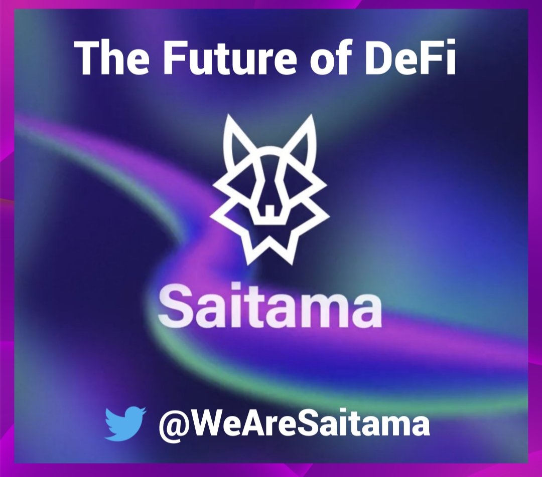 #Saitama #SaitaPro
#SaitaRealty
#SaitaSwap
#SaitaCard
#SaitaLogistics

🔥 The Future of DeFi is RIGHT HERE!

◽Saitama
◽SaitaRealty
◽SaitaPro
◽SaitaCard
◽SaitaSwap
◽SaitaLogistics
◽SaitaChain

📢 Go Checkout Saitama Today

@WeAreSaitama 
@SaitaRealty

#SaitamaToOneDollar