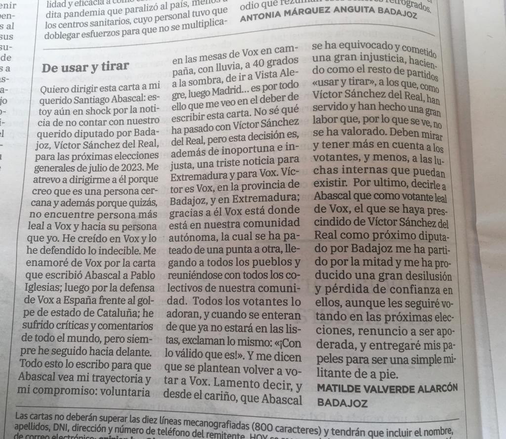 rubenmansolivar's tweet photo. En el diario @hoyextremadura se puede encontrar uno esta carta sobre mi querido amigo @sanchezdelreal https://t.co/12i70NUl8C