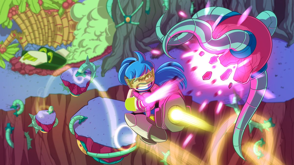 obarbaviking's tweet photo. Splashart of an electrifying comic book, with a lot of adventure that is called - Space Jump. I worked on all art development from the initial idea, sketch to finalizing the colors.
Comment here if you liked it!! 😉

#illustration #kidlit #games #comic #space #games #splashart https://t.co/62j9digiWQ