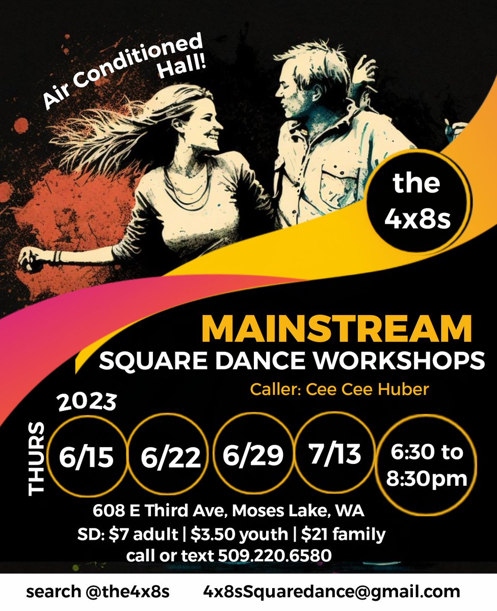 The4x8s's tweet image. Reminder: Workshop tomorrow! 6/29!

 #the4x8s #rounddancing #rounddance #squaredancing #mainstreamsquaredance #dance #dancing #squaredance #mainstreamsquaredancing #workshop