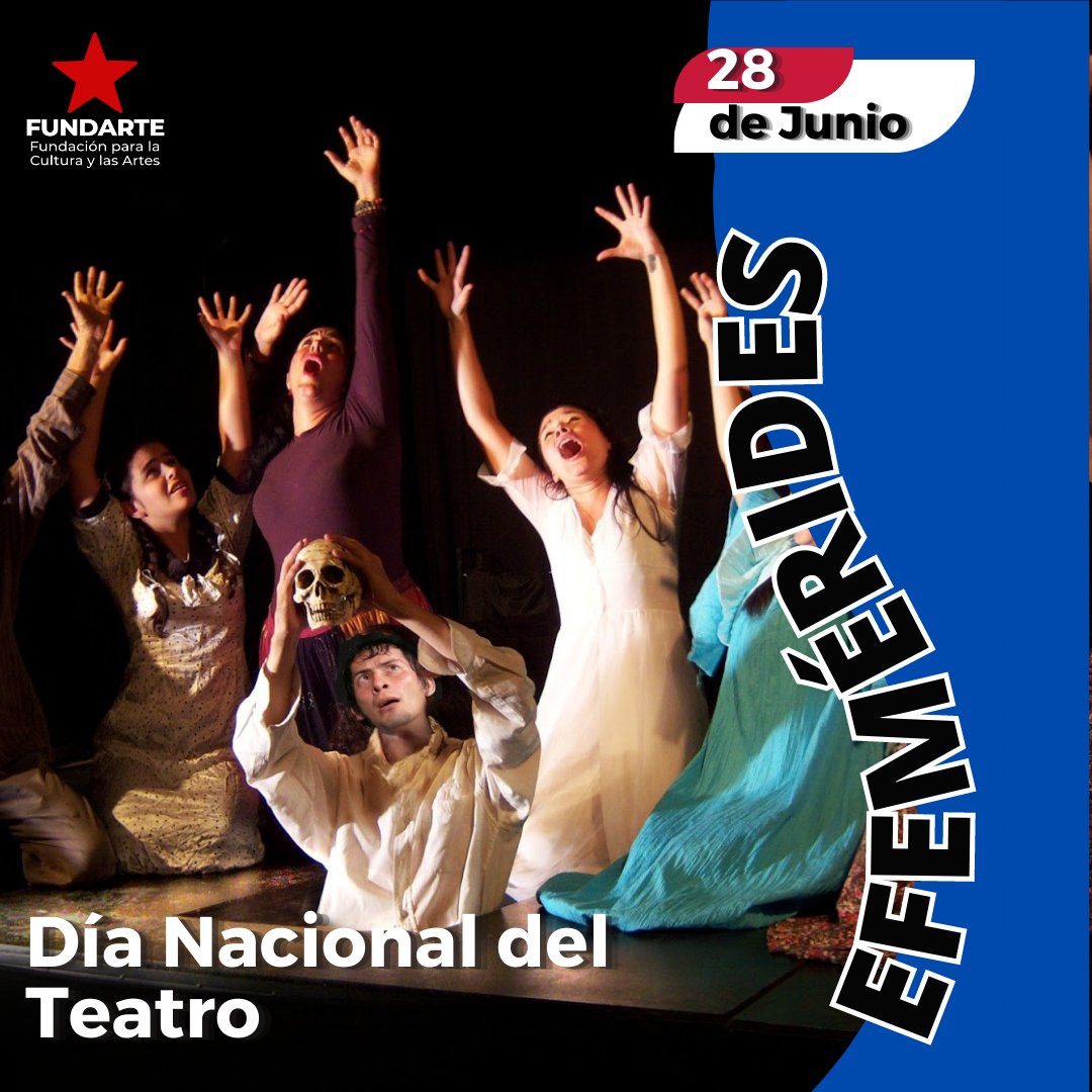 ¡Prepárate para aplaudir! El día nacional del teatro en Venezuela es una celebración llena de talento, pasión y magia escénica. ¡Un día donde las luces se encienden y las historias cobran vida! 🎭🇻🇪.
#BastadeCinismoYankee #TeatroVenezolano #MagiaEscénica