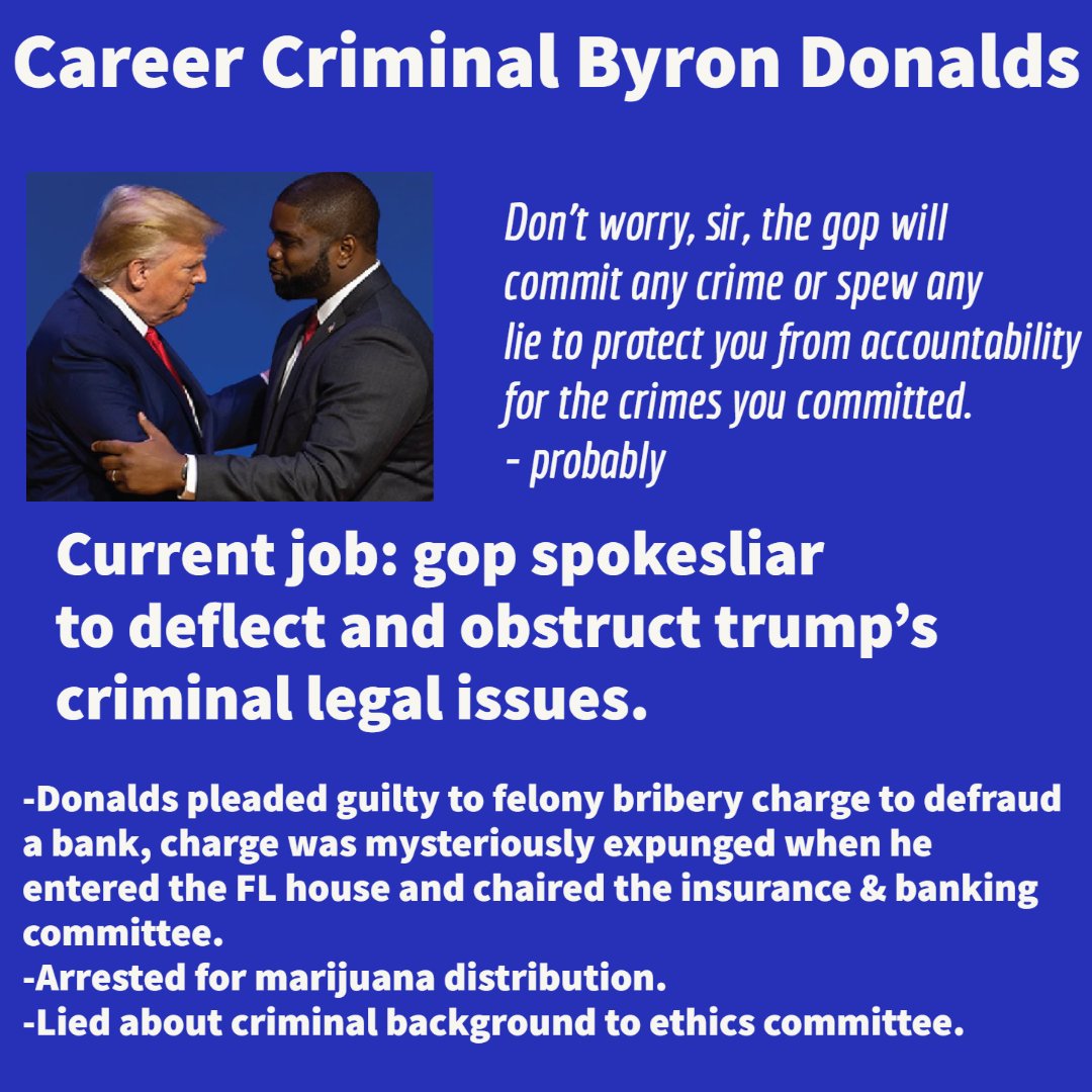 EileenLeftPA's tweet photo. @RepDonaldsPress Career criminal Donalds takes his faux outrage to not-news disgraced ($787.5M) fox because actual media would call out his unhinged crazy rhetoric.

Funny how he isn't outraged that trump confessed to showing stolen top secret documents to people without clearance. https://t.co/vajmZRjAFx