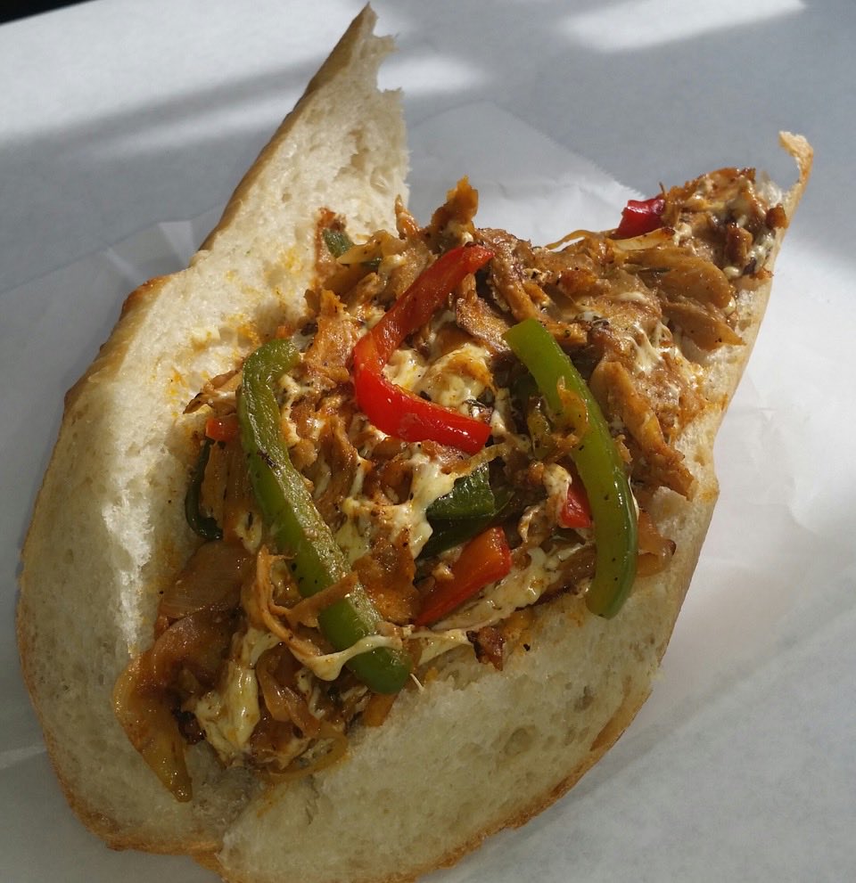 One of Marty’s personal favorite menu items. Cajun Cheezy Peppersteak. If you haven’t tried this yet grab one for lunch today. #vegan #veganfood #veganism #food #foodie #glutenfree (on gf bun)