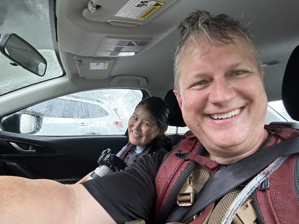 There's nothing better than the joy that comes when a torrential rain opens up on you while you hike. You make it back to your car and just laugh, driving home with backpacks still on. On the Northwest Branch of the Anacostia. <a href="/NeighborsNWB/">Neighbors of the Northwest Branch</a> <a href="/MontgomeryParks/">Montgomery Parks</a> #joy #NatureBeauty