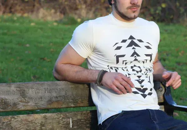 IN SHAPE: Organic cotton & bamboo T-Shirt with geometric print design. 

Click here: buff.ly/2G5tN7D

#organic #Mensfashion #menswear #MensClothing #mensstyle #tshirtdesign #madeinengland #madeinuk #ethicalfashion #sustainableLiving #streetwear #sustainablefashion