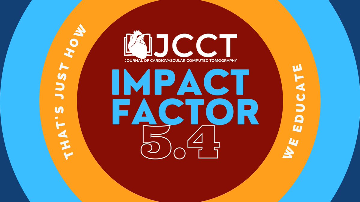 What wonderful news! @journalCCT has received a 5.4 impact factor #JIF! @Heart_SCCT cannot thank our editors, writers, researchers and community enough for the hard work they have put in. #YesCCT's 🌟is rising! @armin_zadeh @CsFuss @AChoiHeart @lesleejshaw @anjali_chelliah