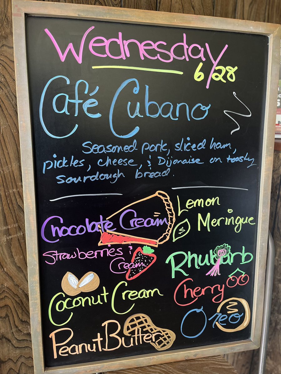 Happy Wednesday!
Cuban sandwich today with Broccoli Cheese for soup. Have a fantastic day folks!

#newmangrove #cafecubano #eatlocal #saveyourforktherespie #yum