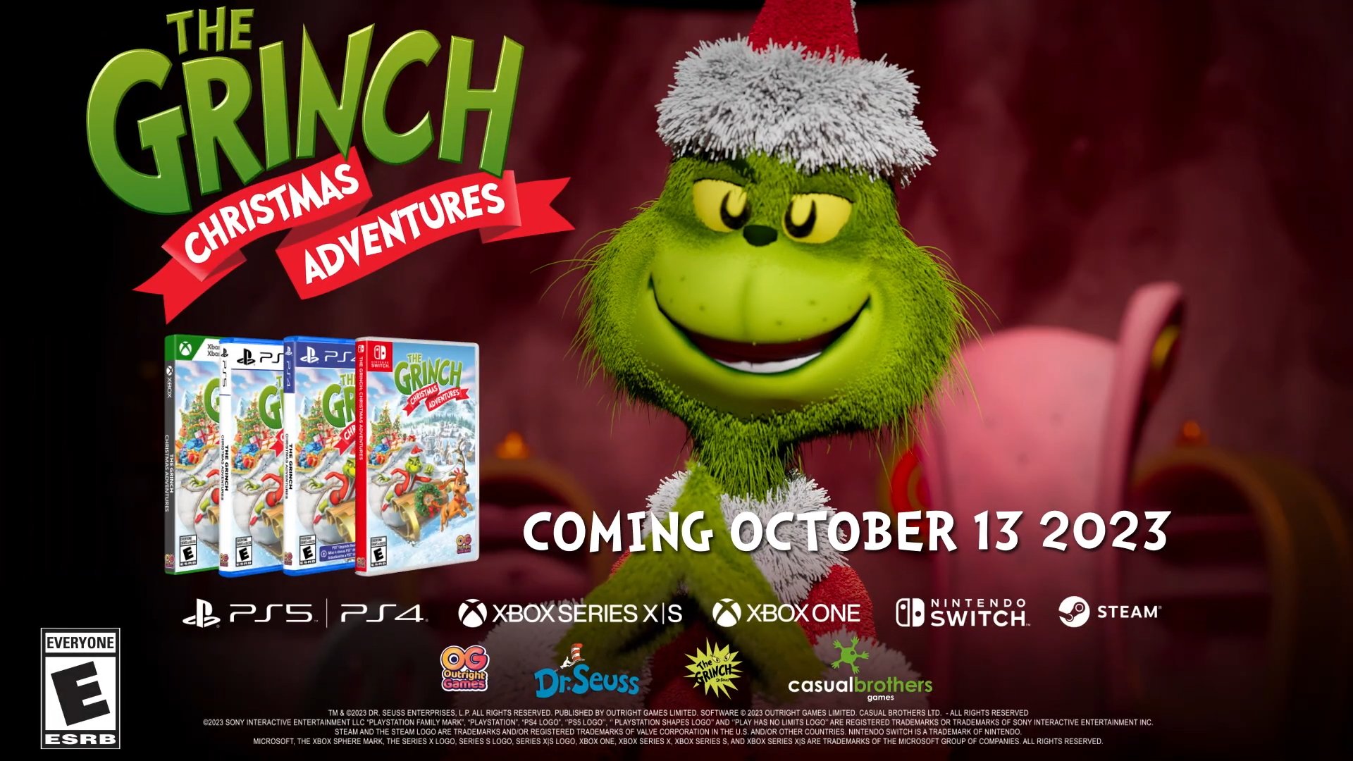 The Grinch Christmas Adventures announce trailer (out Oct 13, has a