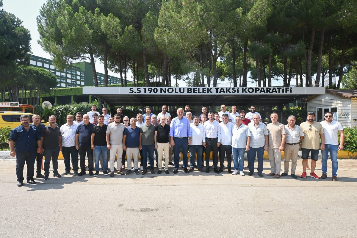 Belek Taksi esnafımızı Bayram münasebetiyle ziyarete gelerek onurlandıran, sorunlarımıza çözüm üreten Kültür ve Turizm Bakanımız 
Sn <a href="/MehmetNuriErsoy/">Mehmet Nuri Ersoy</a> ‘a teşekkür ederiz.

<a href="/alicetin_07/">Ali Çetin</a> <a href="/avmustafakose/">Av. Mustafa KÖSE 🇹🇷</a>