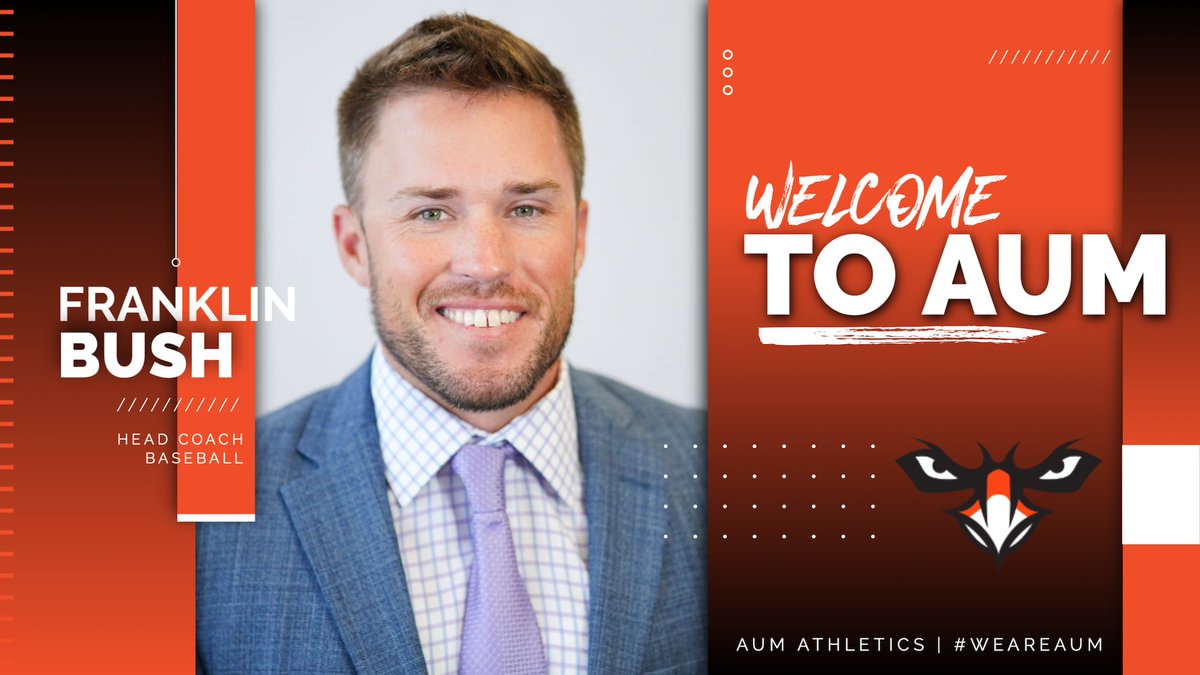 AUMathletics's tweet photo. ᴡᴇʟᴄᴏᴍᴇ ᴛᴏ ᴛʜᴇ sǫᴜᴀᴅ, ᴄᴏᴀᴄʜ!

Join us in giving a warm welcome to our new @AUMWarhawksBSB head coach, Franklin Bush!

📰: https://t.co/1bs1ULwcPt

#WeAreAUM https://t.co/390Ru6LmdB