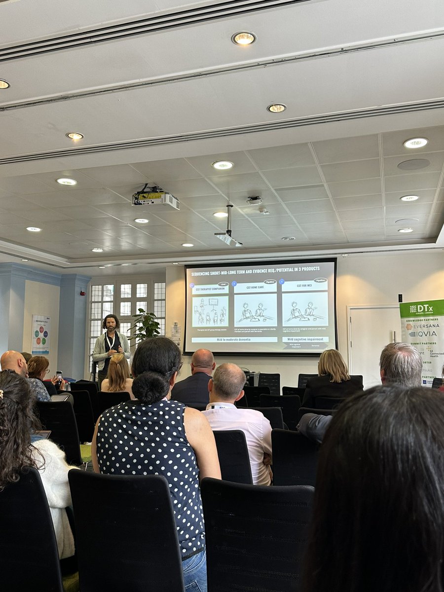 Great insights from <a href="/KimBadenK/">Kim Baden-Kristensen</a> of <a href="/TheBrainPlus/">Brain+</a> delving into evidence generation strategies for #digitaltherapeutics at #DTxEurope