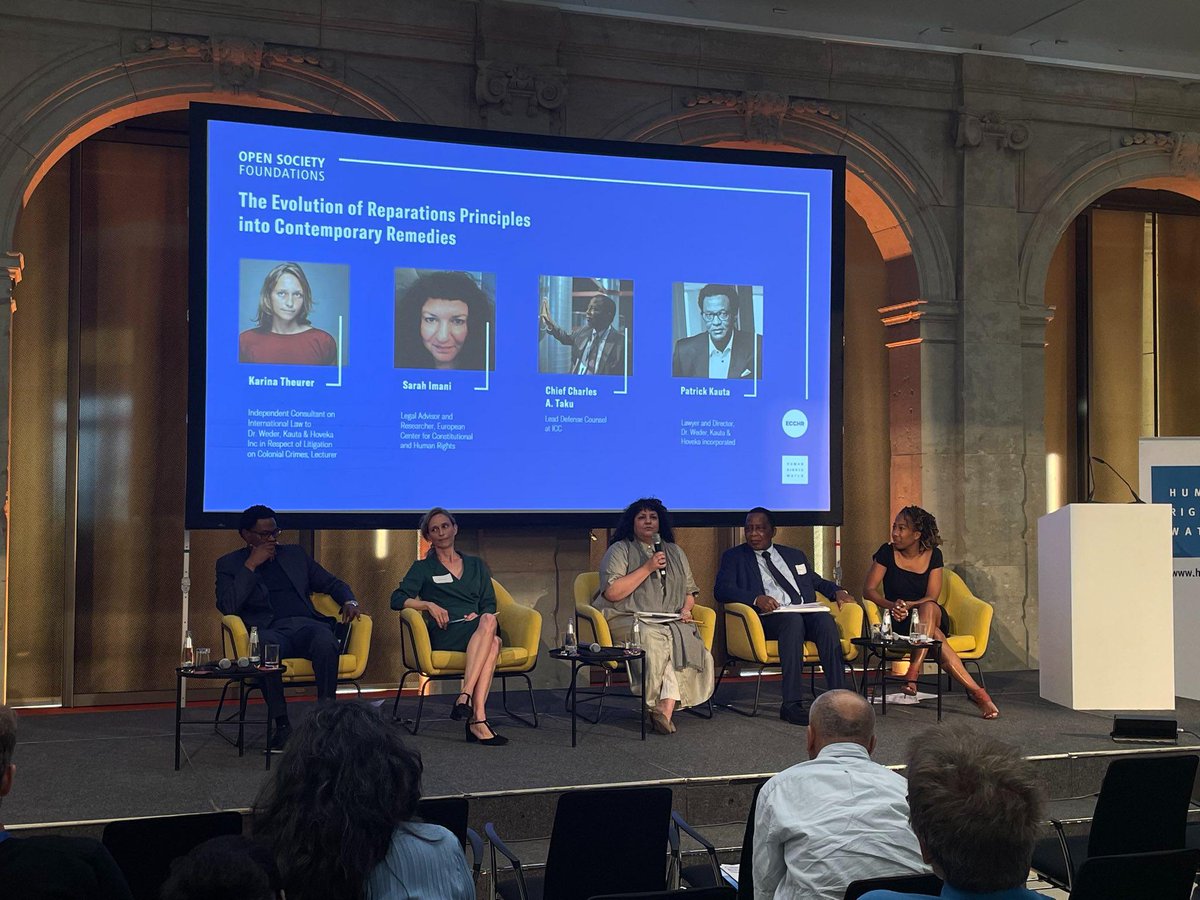 ECCHR (@ecchrberlin) on Twitter photo Conclusion of yesterday's event: Reparations are a movement. Litigating reparations and restitution is a collective effort. Join us in the fight for justice for colonial and racial injustices in past and present.
👉ecchr.eu/en/topic/colon…
👉ecchr.eu/en/publication… <a href="/AlmazTeffera/">Almaz Teffera</a> Conclusion of yesterday's event: Reparations are a movement. Litigating reparations and restitution is a collective effort. Join us in the fight for justice for colonial and racial injustices in past and present.
👉ecchr.eu/en/topic/colon…
👉ecchr.eu/en/publication… <a href="/AlmazTeffera/">Almaz Teffera</a>