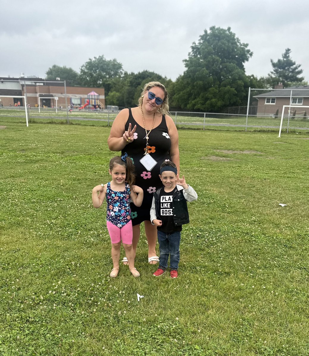 Bouncing around the different decades today 🏃‍♀️🤘☮️ <a href="/alcdsb_olmc/">Our Lady Mt Carmel</a> !!