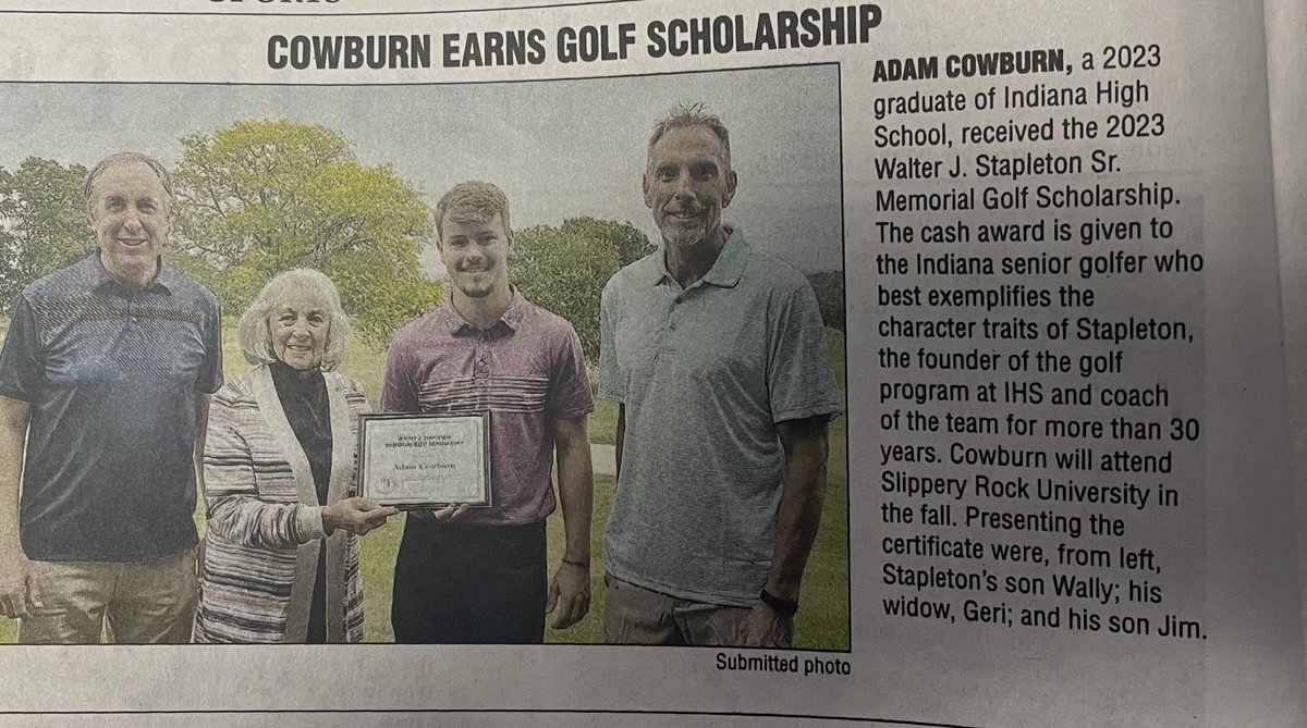 Congratulations Adam!