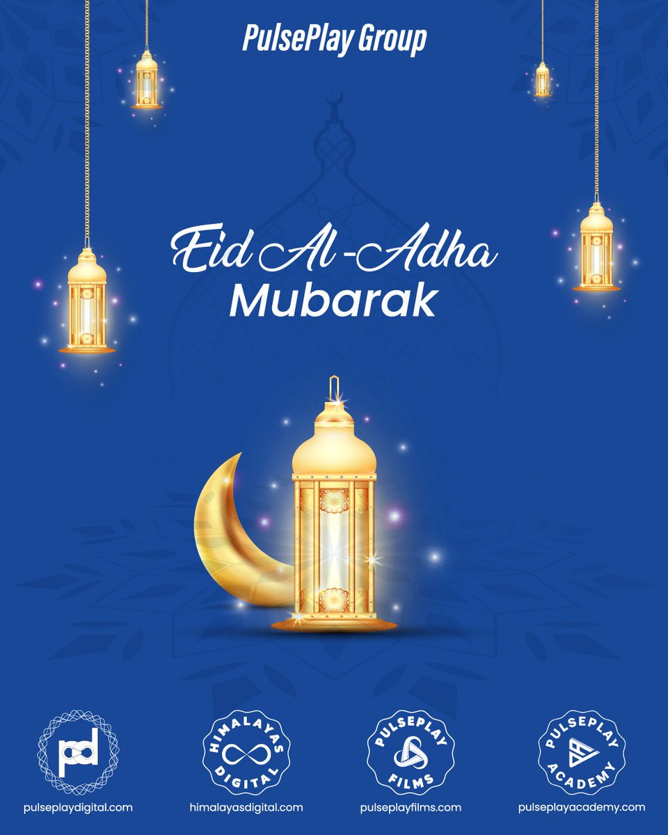 PulsePlayD's tweet photo. May the blessings of Eid al-Adha fill your life with joy, peace, and prosperity 🌙 ✨
Contact:
📱+91 91751 00108
🌐 https://t.co/7D9vIbkFTD
📧 info@pulseplaydigital.com
#eidaladha #dubai #uae #india #worldwide #performanceagency #creativeagency #technology #pulseplaydigital https://t.co/CmziC67y87