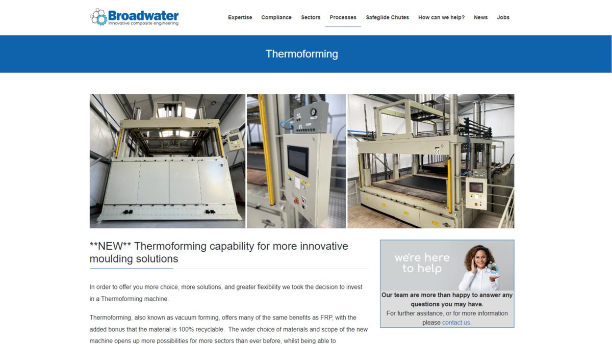 BWMouldings's tweet image. AND WE'RE OFF!! Our thermoforming service is now up and running.
See how this can help you with your next project here...
broadwater.co.uk/thermoforming/
#thermoforming #newservices #madeinbritain