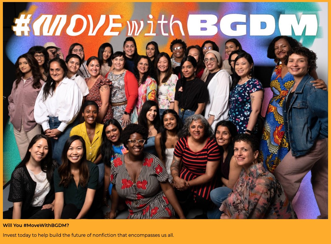 Realtalkies's tweet photo. Imagine an inclusive documentary industry that empowers BIPOC women &amp; non-binary creatives to make &amp; consume diverse content, nurturing inclusivity &amp; promoting representation

That's the vision of @bgdocmafia

Support our work $$$: 
https://t.co/I5TZtOq0lo

#movewithBGDM https://t.co/ZMhCCw1Www