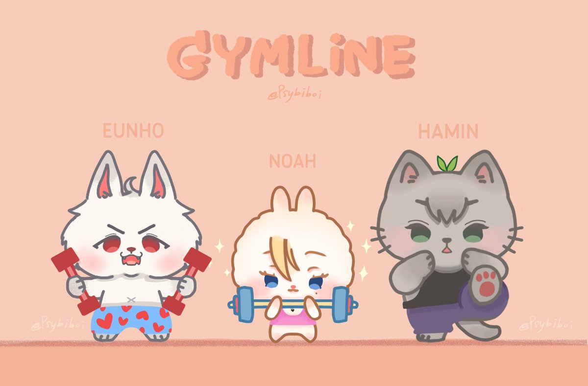 Fitness gang 🏋️🏋️‍♂️🏋️
#PLAVE #플레이브
#노아 #Noah
#은호 #Eunho
#하민 #Hamin