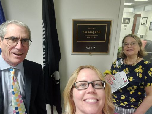 NASWWI's tweet photo. NASW-WI advocating for increased reimbursement for clinical social workers on Capitol Hill! #NASWI #NASWALM2023 https://t.co/9hjuyQJvAV
