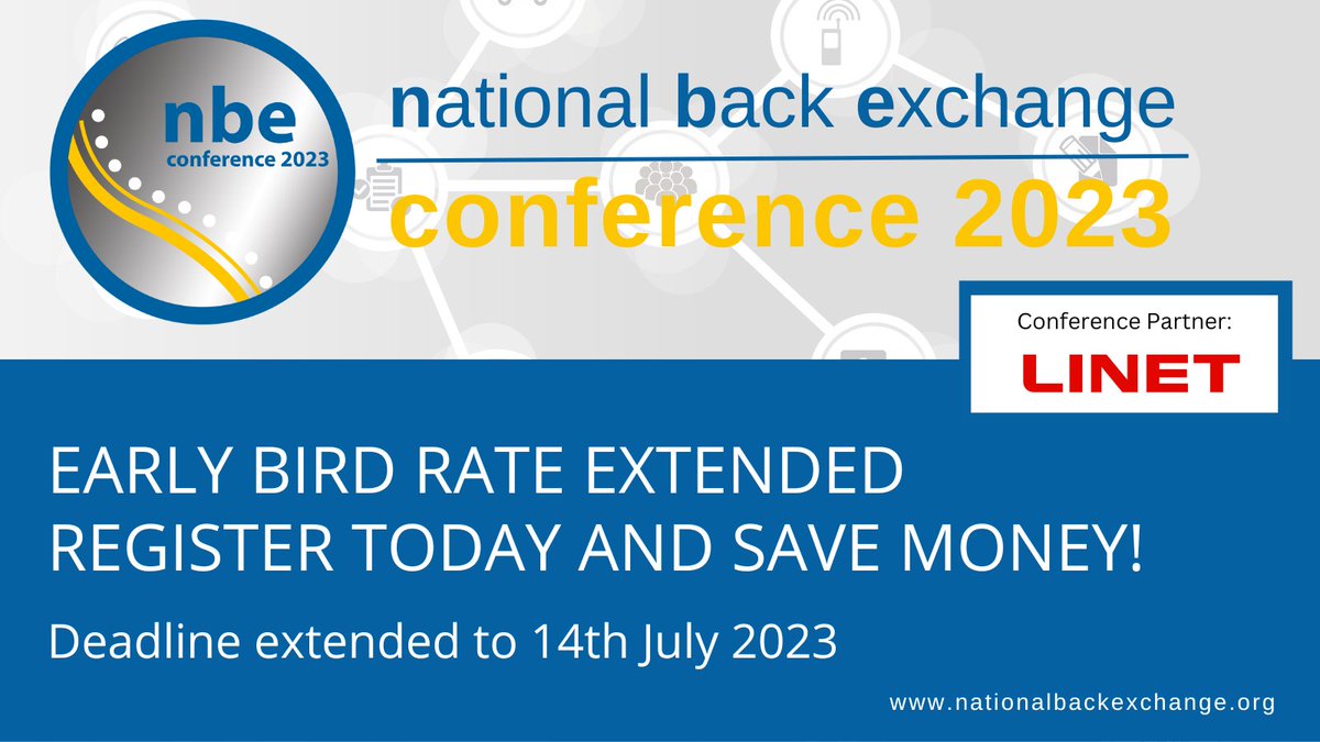 nbetoday's tweet photo. 👉Save £££'s on your ticket until Friday 14th July
👉Accommodation packages available
👀Full conference programme coming soon
🔗Register your place: https://t.co/ewGlSeMwFr
📅18th &amp; 19th September
📌Hilton Birmingham Metropole

#NBEconf2023 #letsgetpractical #movingandhandling https://t.co/bFcAQQ9f28