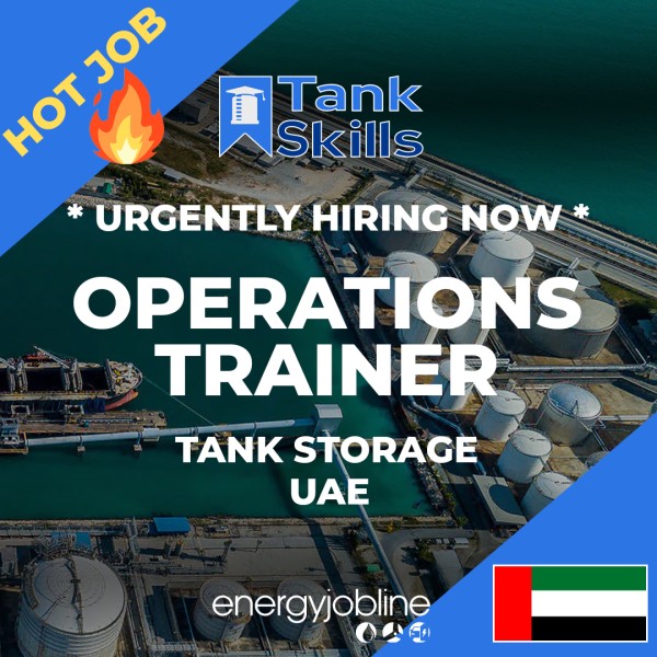 🔥HOT JOB - Our client, TankSkills, are URGENTLY #HIRING ! 🏷 - OPERATIONS TRAINER (Tank Terminal / Ship)📍 - UAE ⏰ - FULL TIME - Start 7th July ✅ - APPLY NOW #OperationsJobs #TankStorage #UAEJobs #HSE #HSEJobs #Recruiting #Jobs #MiddleEastJobs tinyurl.com/259y6mp6