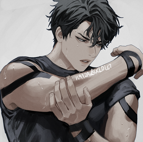 「black hair sleeveless」 illustration images(Popular)