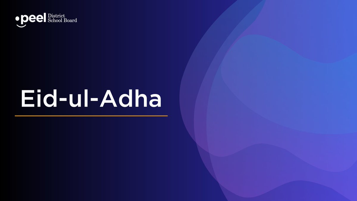 Eid Mubarak! Happy Eid-ul-Adha to those who will soon begin to celebrate in our communities.