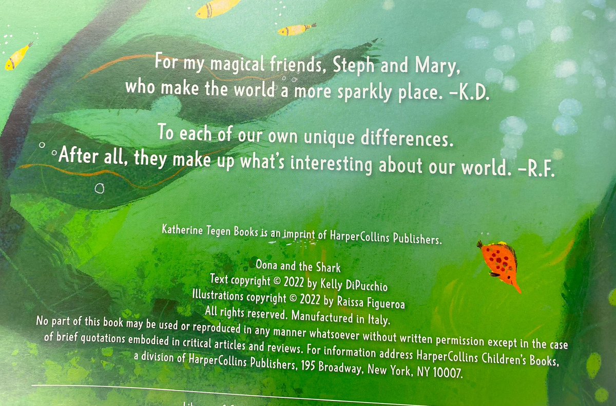 LBookends's tweet image. We absolutely adore @kellydipucchio, &amp;amp; we were beside ourselves when she dedicated her new Oona book to us last year. At #ALAAC23 we were *finally* able to meet the illustrator of this beautiful picture book series, @rizzyfig, &amp;amp; have her sign our copies, too!

All. The. Feels! 🦈