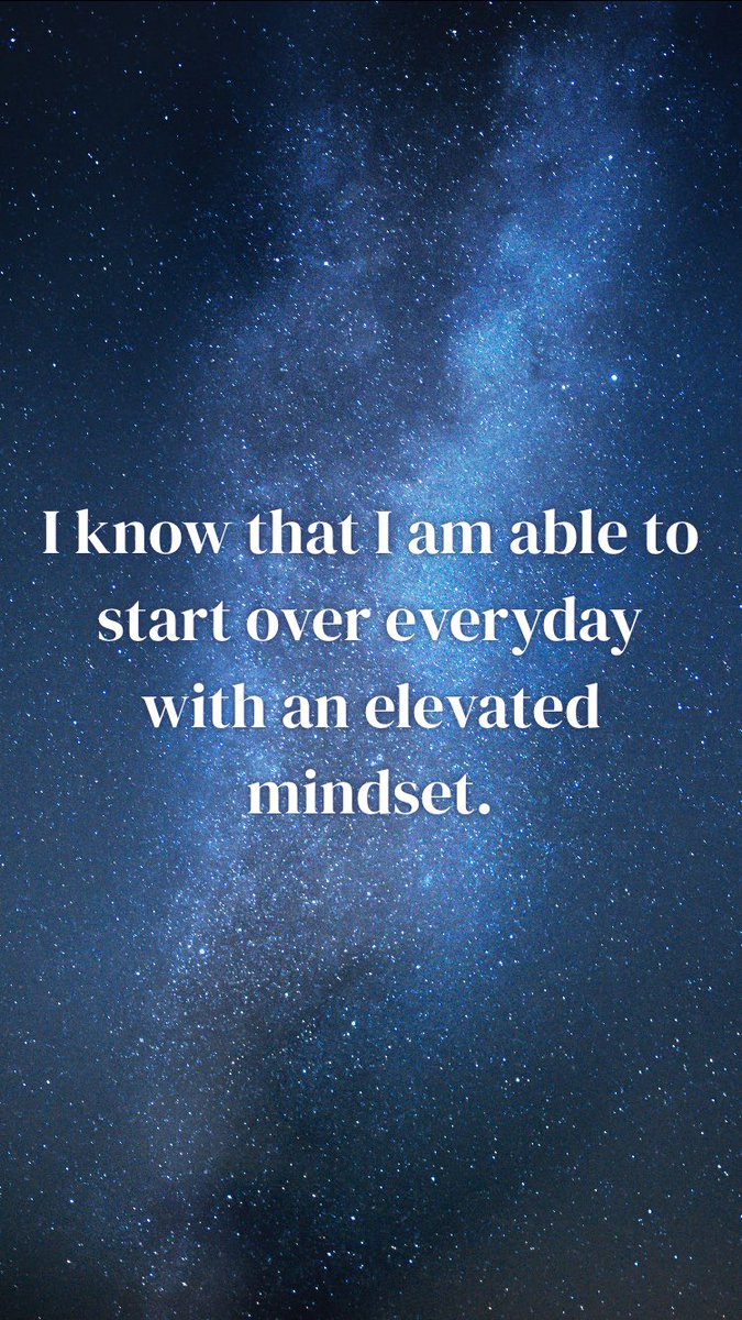 psychobish88's tweet photo. Todays Morning daily #Affirmation is ... #IAmAble #ElevatedMindset
"I know that I am able to start over everyday with an elevated mindset."
From @am_affirmations #iam #affirmation
https://t.co/ABuCk2ZCB9 https://t.co/8kVieecw2R