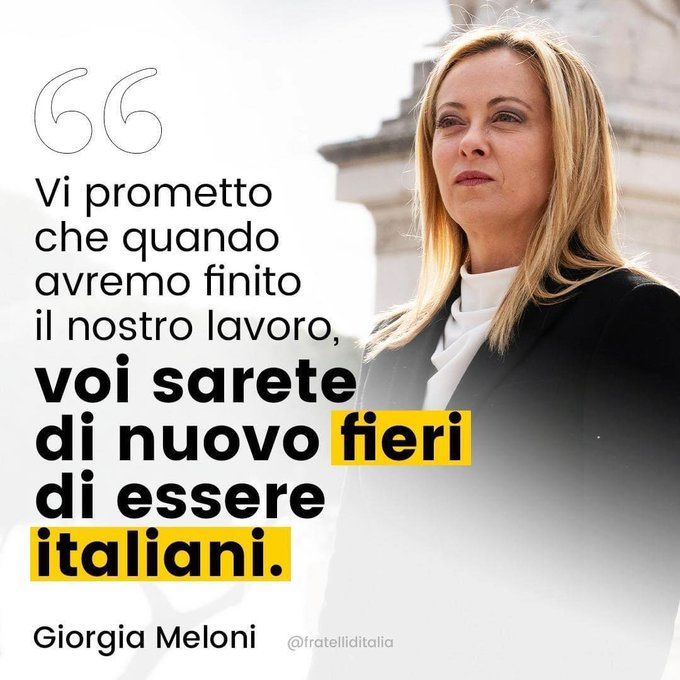 Io mi accontenterei di non dover dare l'oro alla 
Patria in bancarotta

#meloni #governo #Economia #debitopubblico #italia #FdI #MES