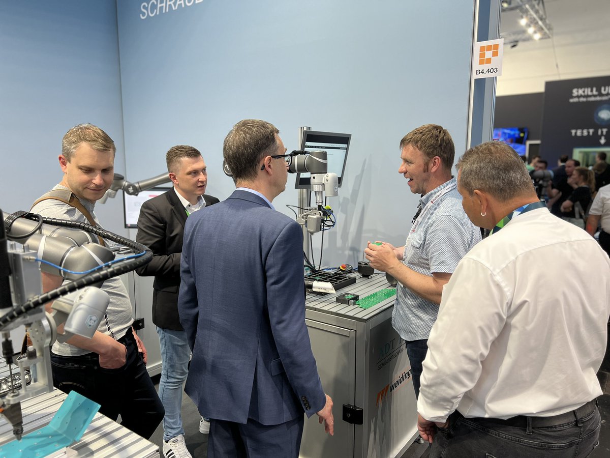 techmanrobot's tweet image. We&apos;re thrilled to invite you to visit our dedicated distributor’s booth - ADT Fuchs at Hall B4, booth 318 for an extraordinary experience exploring the AI cobots! Discover an impressive lineup of cobot applications.
#Automatica2023 #TM #techmanrobot #AI #AICOBOT @automaticafair