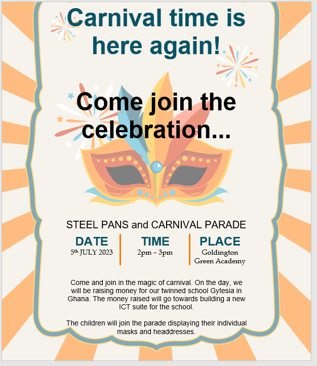 GGA Carnival day - Wednesday 5th July 2023