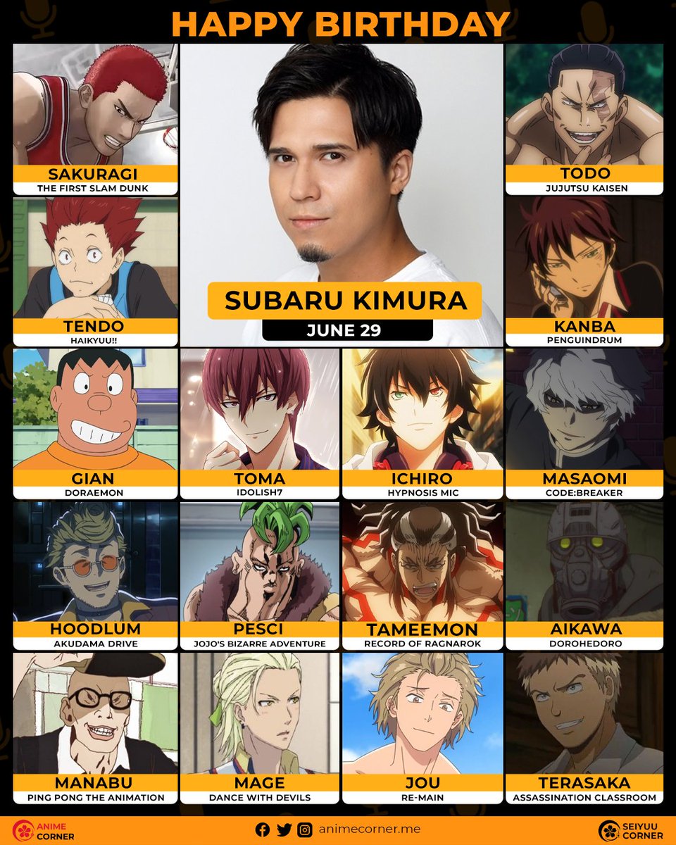 Anime Corner On Twitter RT Seiyuucorner Happy 33rd Birthday Subaru FzttQNKWAAQOC3S 
