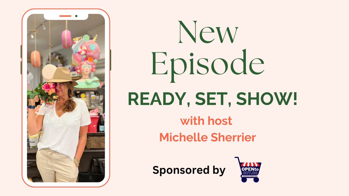 Ready, Set, Show! Grab a pen &amp; pad and take notes. This episode is chock full of valuable #retailtips! 🔗 IN BIO. Sponsored by Opentobuy.co #podcast #retailinventory