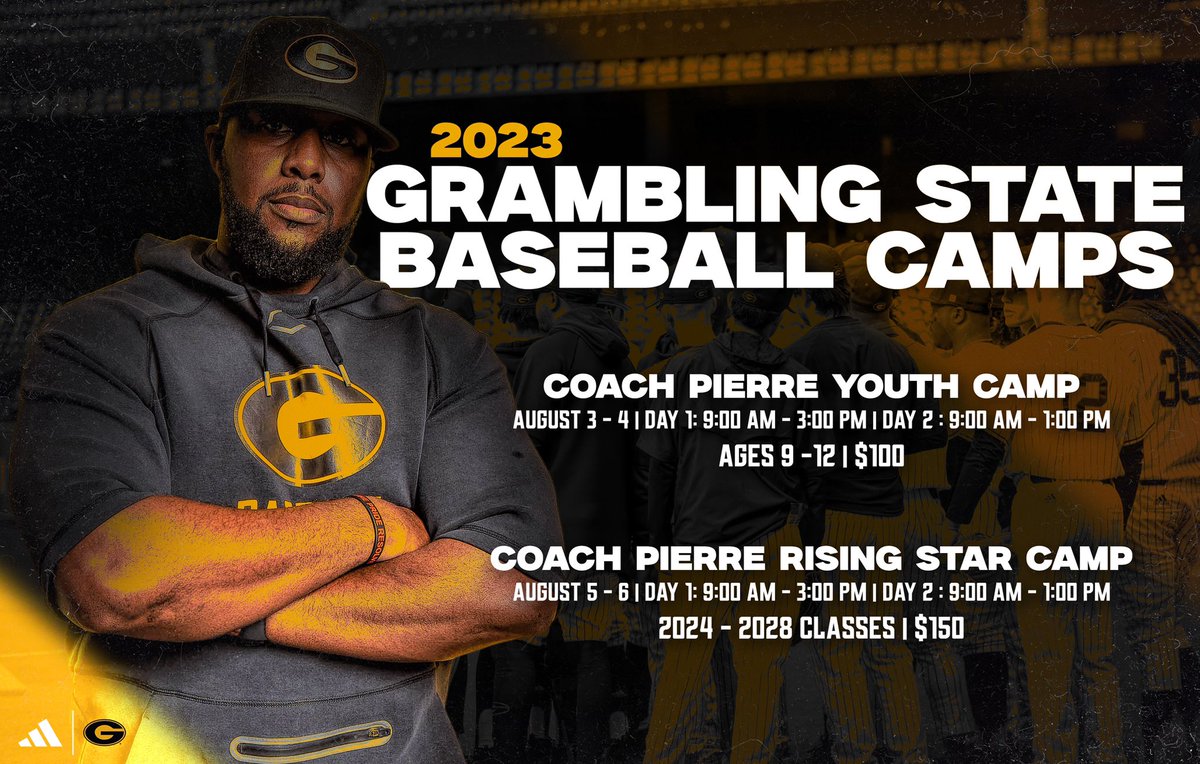 baseball.gsutigersportscamps.com/camps.cfm

Sign up Now!! Come see how we do it the GRAMBLING WAY! Link is also in my Bio.