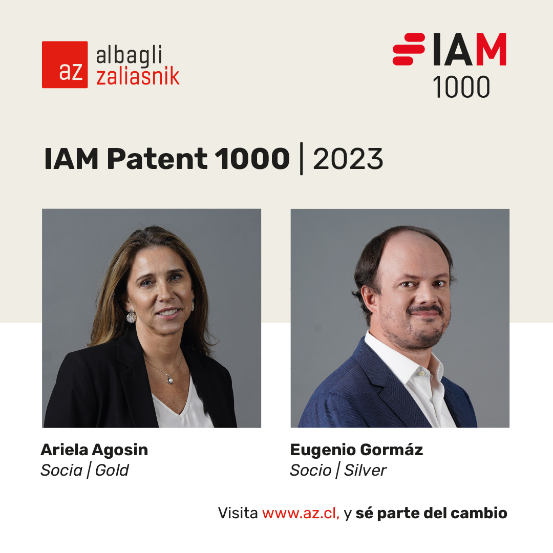 Fuimos reconocidos por el prestigioso ranking #IAM1000 como una de las principales firmas en temas de #patentes a nivel nacional.

Para más detalles sobre los resultados pueden ingresar aquí bit.ly/3yt31NV.

#Ranking #PropiedadIntelectual #IP #Litigio @IAM_Alerts