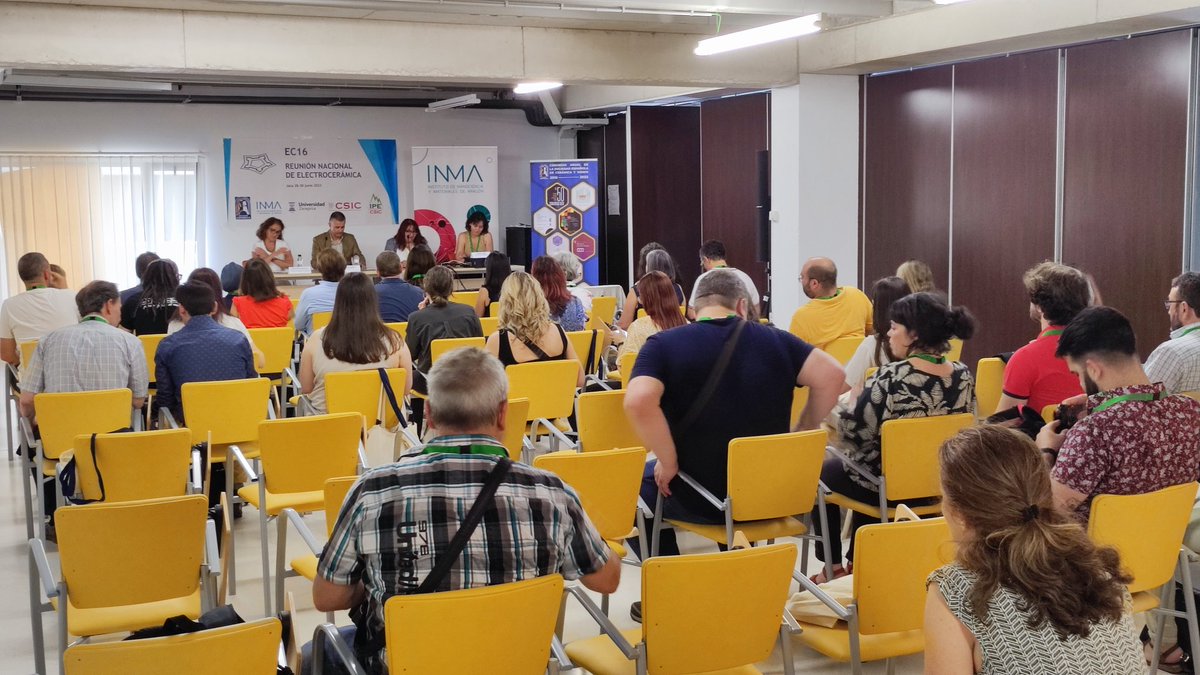 miguelagunab's tweet photo. Da comienzo la Reunión Nacional de Electrocerámica en Jaca. Tenemos por delante 3 jornadas apasionantes. Bienvenidos! #ec16 @INMAdivulga @secv @AragonCsic @unizar @FunceramicsTeam @PTI_TRANSENER @CSIC https://t.co/LgDwKshukP