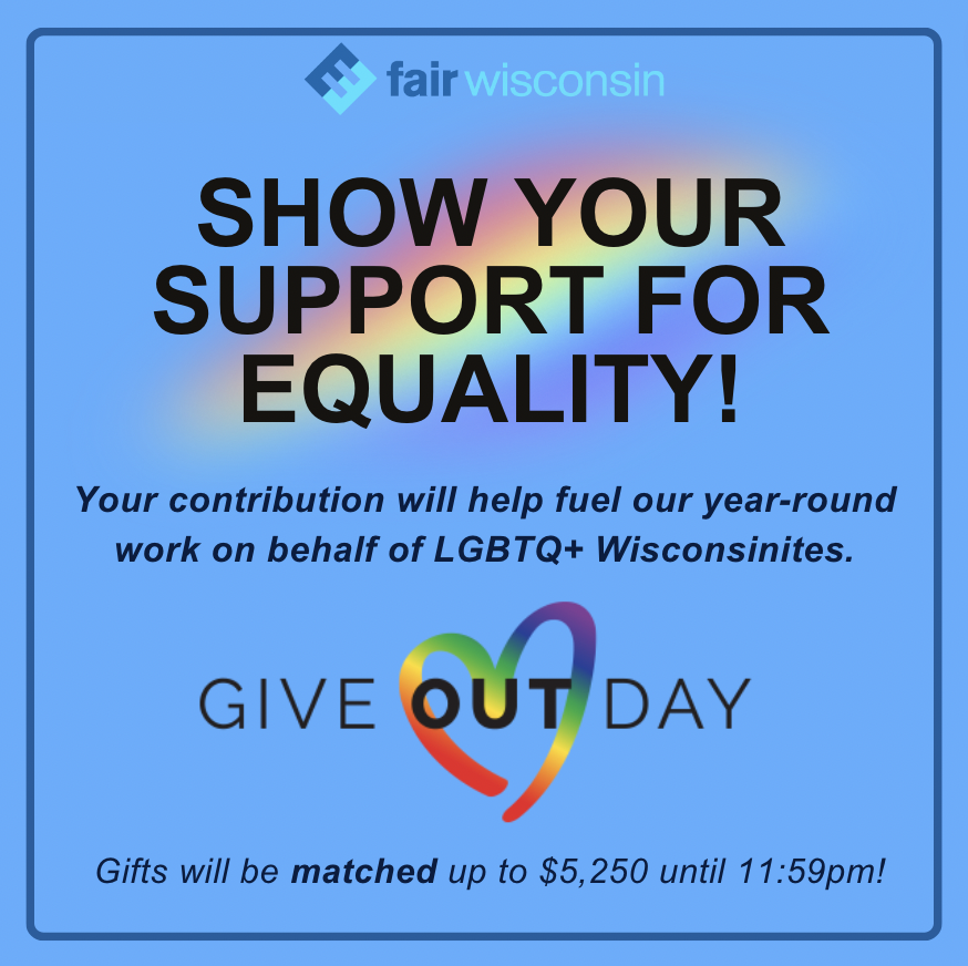 #GiveOUTDay is finally here! This year, our team is hoping to raise at least $5,000 to fight back against the growing wave of attacks on the LGBTQ+ community.  Will you help us reach our goal?

👉 bit.ly/fairgiveoutday… 👈