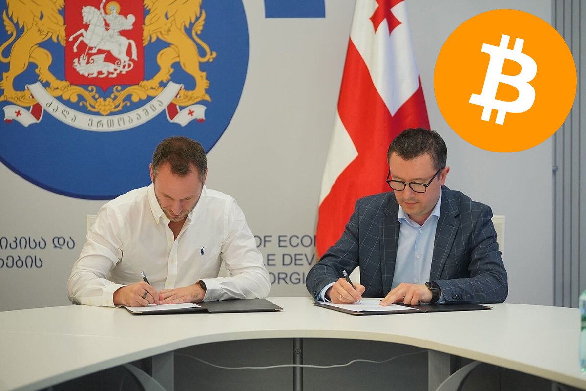 JUST IN - 🇬🇪 Government of Georgia and Tether have partnered 'to make Georgia a global powerhouse in #Bitcoin'