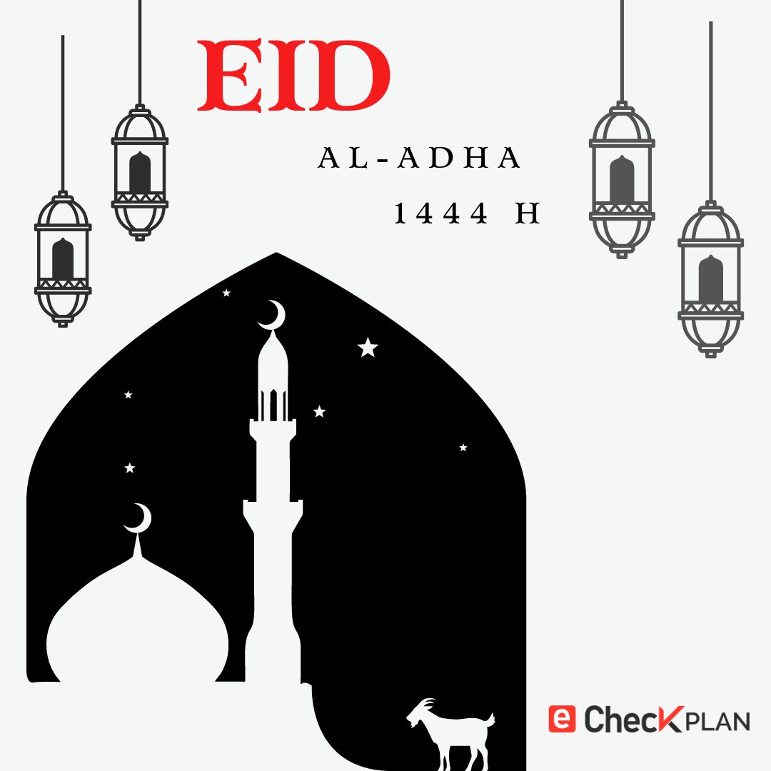 eCheckPlan's tweet photo. Wishing you a joyous and blessed Eid al Adha 1444 H! May this auspicious occasion bring you immense happiness, peace, and prosperity
#echeck, #electronicCheck, #merchantServices, #paymentProcessing #EidUlAdha2023 #EidAlAdha https://t.co/JE3XJ1aA8C