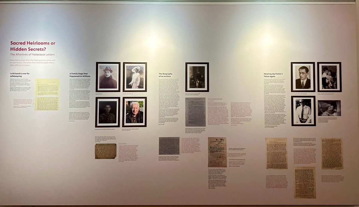 Today is the last day to see the #HolocaustLetters exhibition @wienerlibrary, which I co-curated with @salipner for @hgrp_org - one of the most rewarding and moving exhibition projects I’ve worked on. A few highlights…