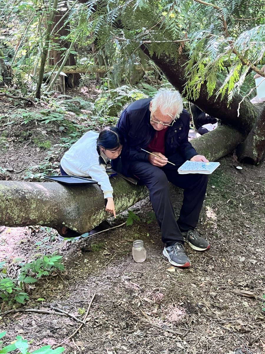 ellen_petersson's tweet photo. G R A N D F R I E N D Don is our friend #forestexplorer #kindergarten #intergenerational @BCRTA1 @Surrey_Schools https://t.co/NU3wx3HLXG