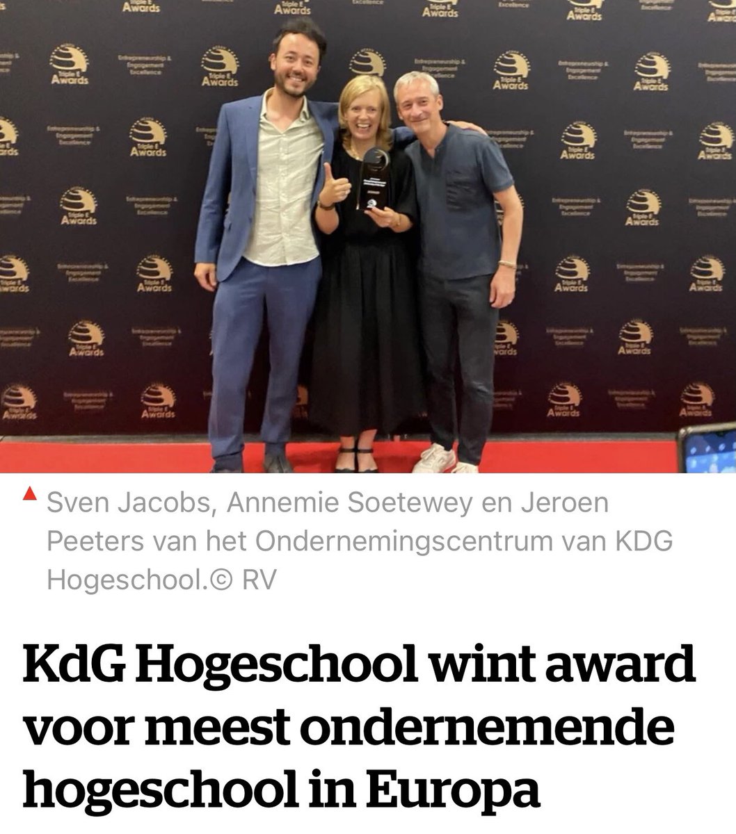 CVloebergh's tweet photo. #yeswecan #europeanaward 
#proud

@kdghogeschool https://t.co/k2RTpC5P2F