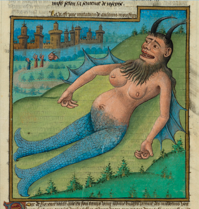 merperson, france, 15th century