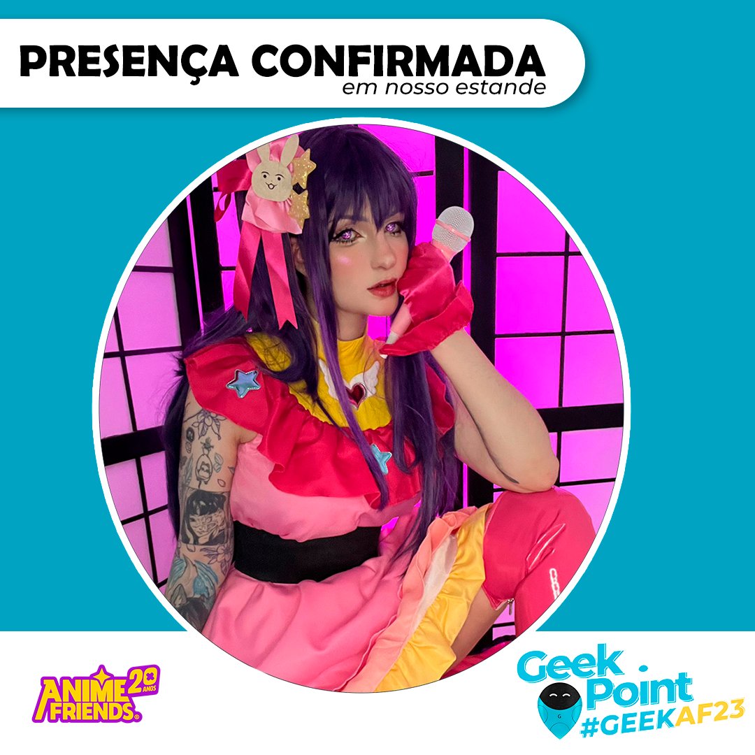 GeekPointstore's tweet photo. Mais uma presença confirmada em nosso
estande do @animefriends 2023: @samantabravin
💙💙
Quem ai está ansioso pelo evento? 😍
#GEEKAF23 #geekpoint #geek #animefriends #evento https://t.co/rxEejTDQQb