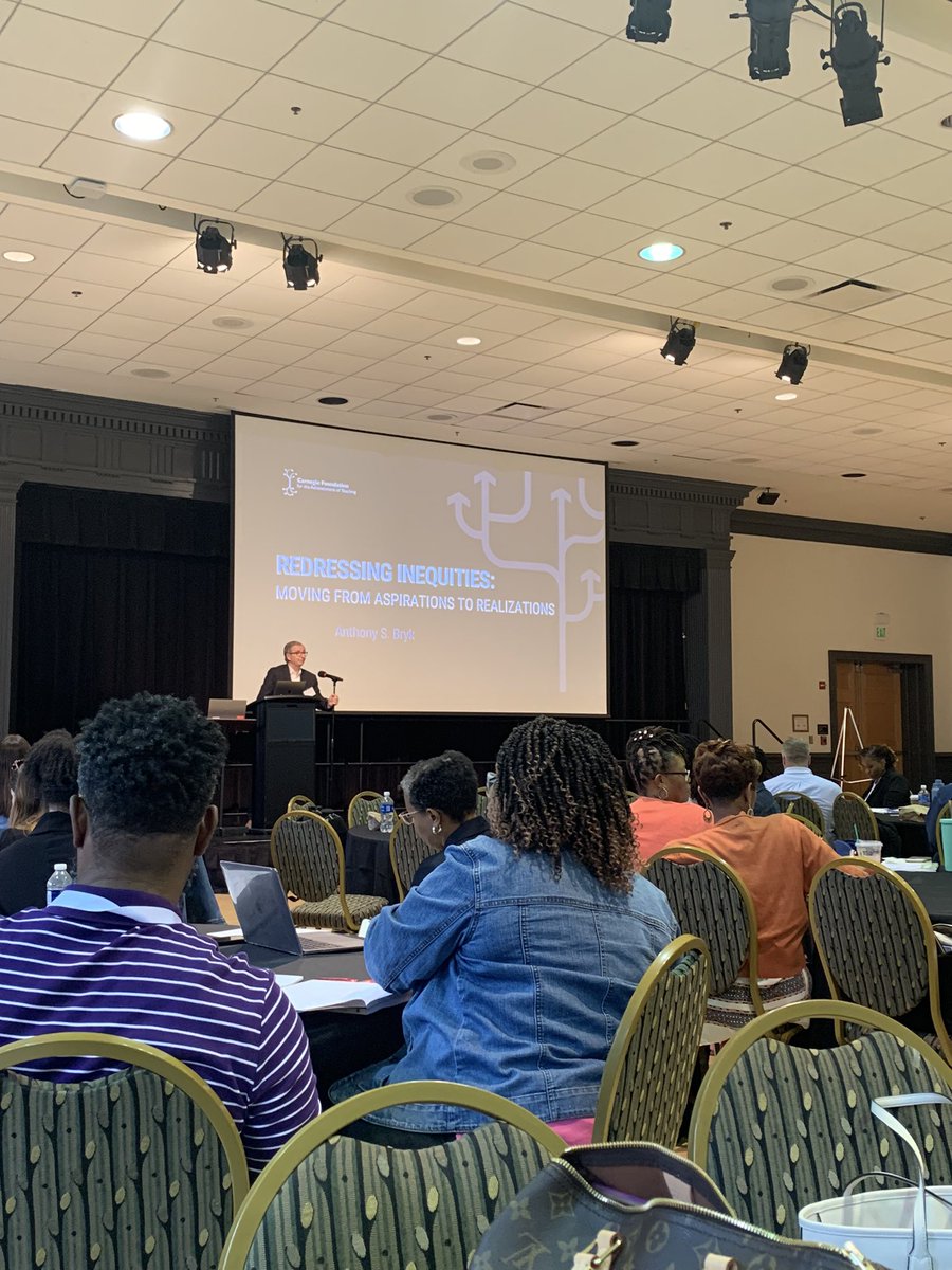 AllisonKiarie's tweet photo. Day 2 of our School Improvement Leadership Academy continues to rejuvenate and inspire.  Keynote speaker Anthony Byrk “Go upstream; find the sources of inequity we see over and over again.” To make change we must identify the source of the “leak”. https://t.co/8veTzoE1Eb